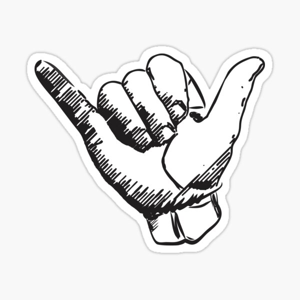 hang loose Sticker