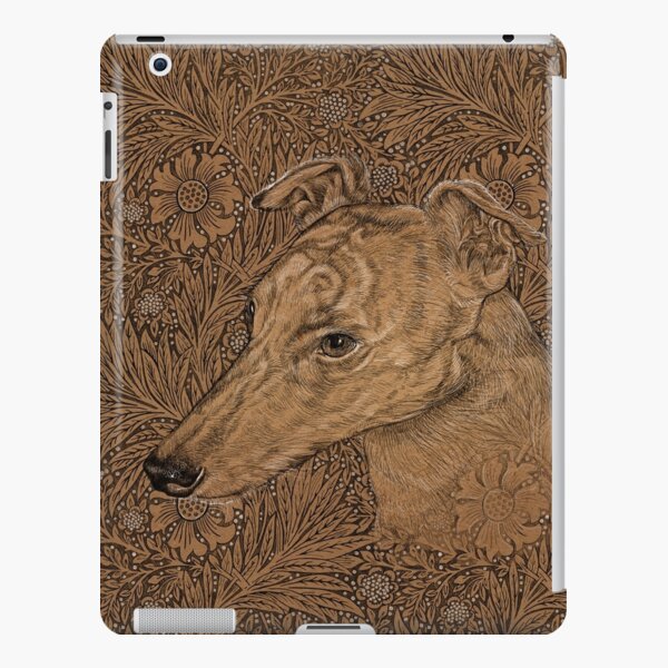Yumi the greyhound on Morris marigolds iPad Snap Case