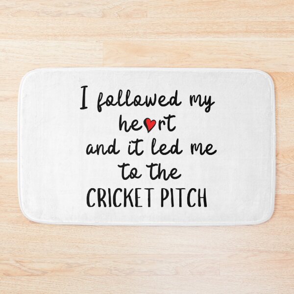 Item preview, I followed my heart and it led me to the cricket pitch designed and sold by TheGreenGoat.