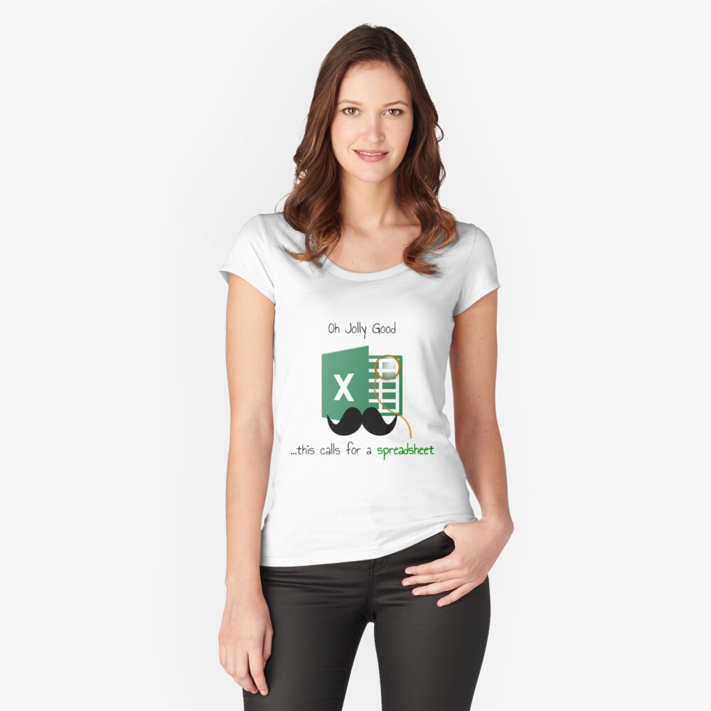 Item preview, Fitted Scoop T-Shirt designed and sold by AnalystCave.