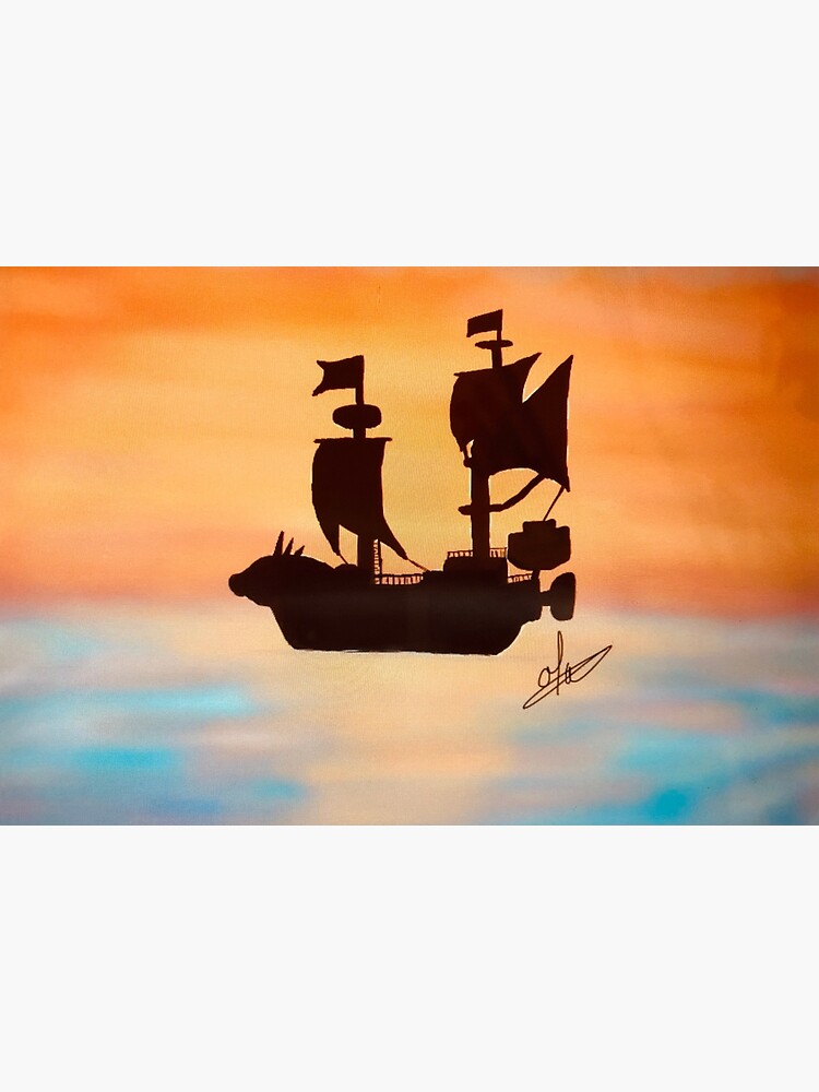 Custom One Piece - Thousand Sunny Pirate Ship Portrait Canvas