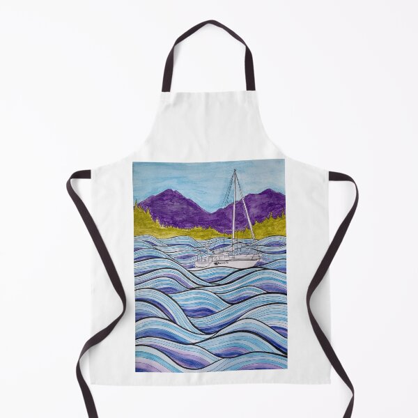 Item preview, Sailboat in psychedelic seas designed and sold by Jodi Wade.