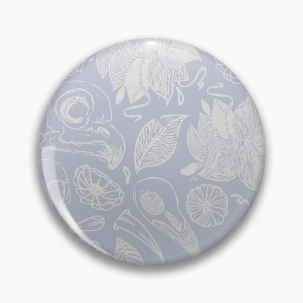 Item preview, Skulls and flowers in soft blue and grey  designed and sold by camertone.