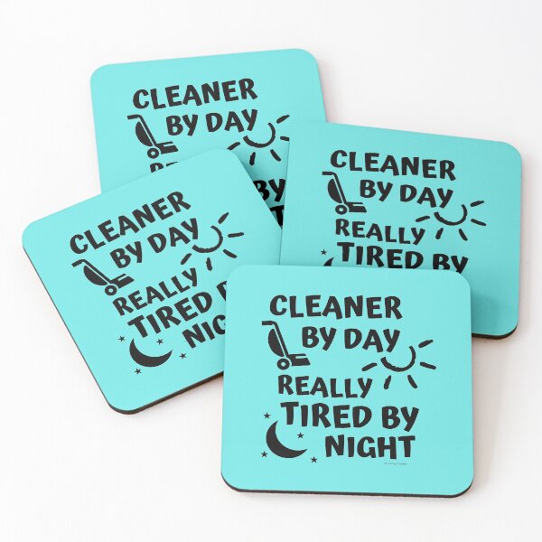 Item preview, Tired By Night Vacuum Funny Cleaning Housekeeping Humor designed and sold by SavvyCleaner.