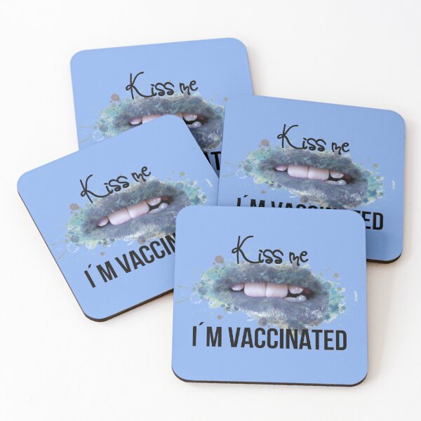 Aperçu de l'œuvre Embrasse-moi, je suis vacciné créée et vendue par DiensDesign.