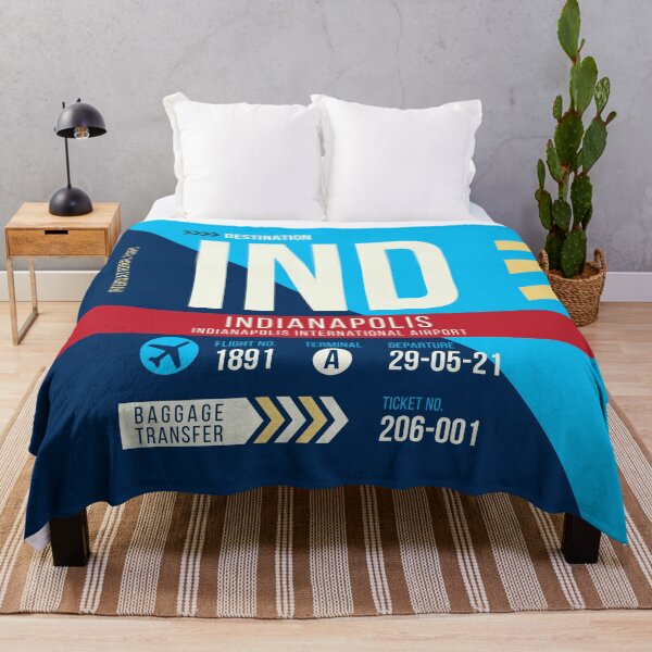 Item preview, Indianapolis (IND) Airport Code Baggage Tag designed and sold by SLAG-Creative.