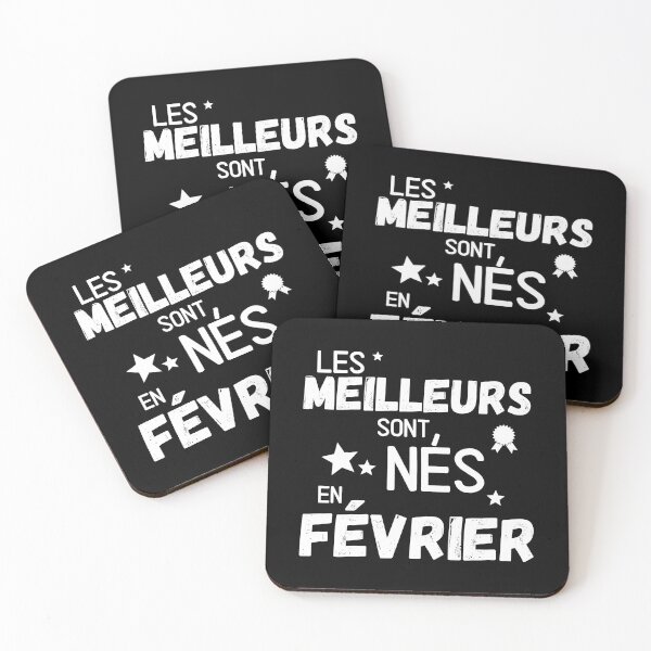 Aperçu de l'œuvre Les meilleurs sont nés en Février cadeau humoristique créée et vendue par TeeJfm.