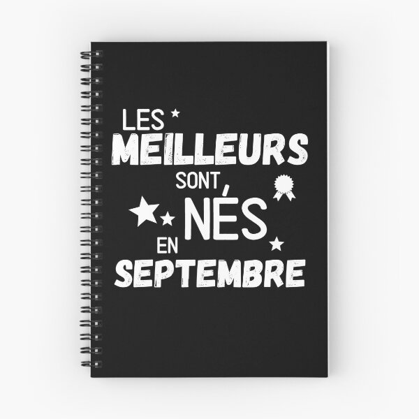 Aperçu de l'œuvre Les meilleurs sont nés en Septembre cadeau humoristique créée et vendue par TeeJfm.
