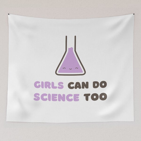 Item preview, Girls can do science too designed and sold by windcolors.