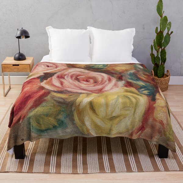 Item preview, Roses by Pierre-Auguste Renoir - Flowers Painting Romantic designed and sold by Bebichic.