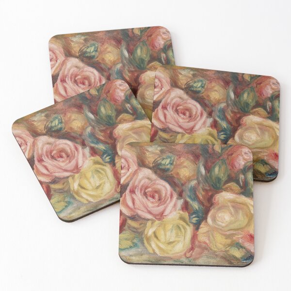 Item preview, Roses by Pierre-Auguste Renoir - Flowers Painting Romantic designed and sold by Bebichic.