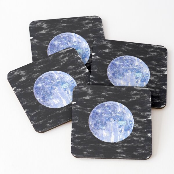 Item preview, Bright Blue Moon Night Sky. For Moon Lovers. Bright Moon Collection designed and sold by ColortrixArt.