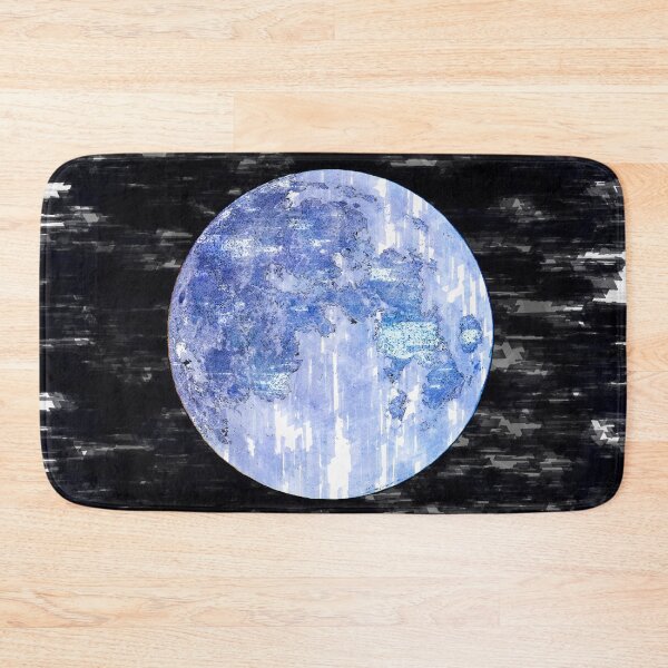 Item preview, Bright Blue Moon Night Sky. For Moon Lovers. Bright Moon Collection designed and sold by ColortrixArt.