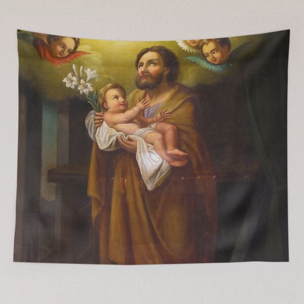 Item preview,  Saint Joseph with Jesus Christ as a baby, France designed and sold by The Great  Art.
