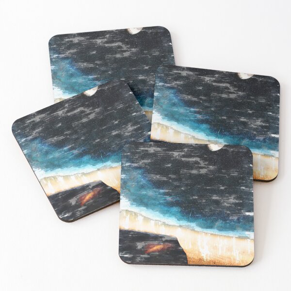 Item preview, Desert Night Sky Moon Over Sand Dune. For Moon Lovers. Bright Moon Collection designed and sold by ColortrixArt.