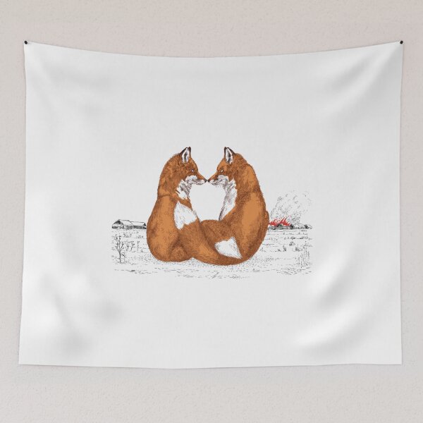 Item preview, Foxes in love designed and sold by WildDot.