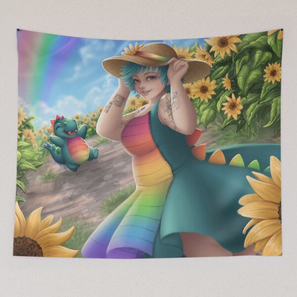 Artikelvorschau, Sommer Regenbogen und Zilla entworfen und verkauft von RainbowZilla.