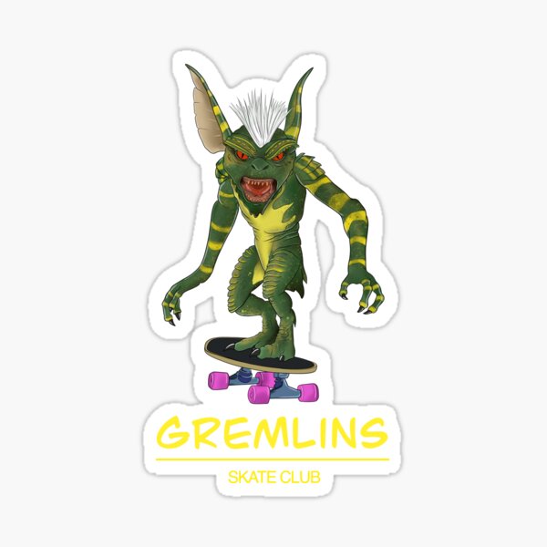 Gremlin skate club  Sticker for Sale by AnyAmazingArt ✌️