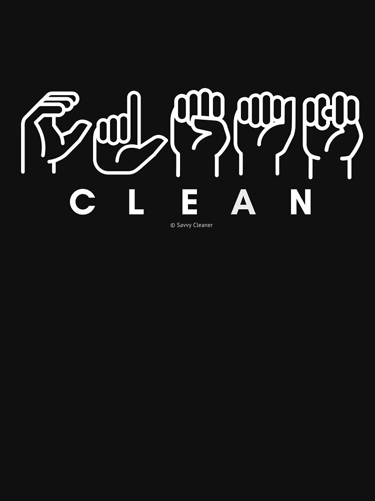 "Clean Sign Language Fun Hand Housekeeping Cleaning Lady Gifts" Active