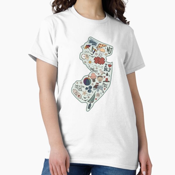 Jersey Shore Doodle Classic T-Shirt