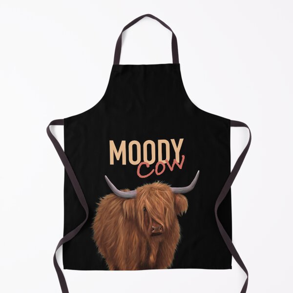 Item preview, Moody Cow - Highland Cow designed and sold by Kittys-Art.