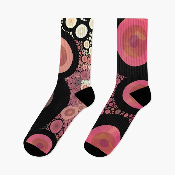 Item preview, Bohemian Retro Pink Radial Mess Absolutely Impossible Pattern  designed and sold by LJWDesigns.