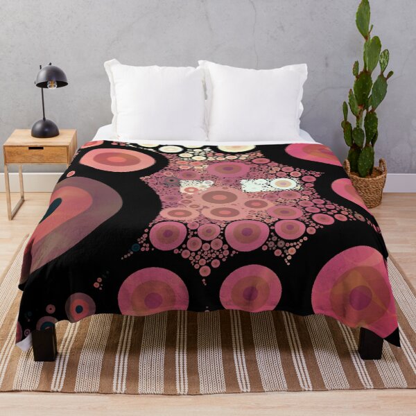 Item preview, Bohemian Retro Pink Radial Mess Absolutely Impossible Pattern designed and sold by LJWDesigns.