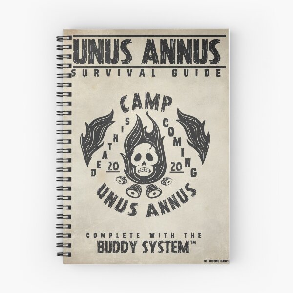 Item preview, Camp Unus Annus survival guide cover designed and sold by Antoine Gabrielle.