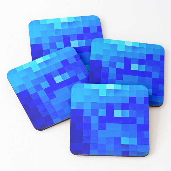 Item preview, Blue Pixel Mess Absolutely Impossible Pattern  designed and sold by LJWDesigns.