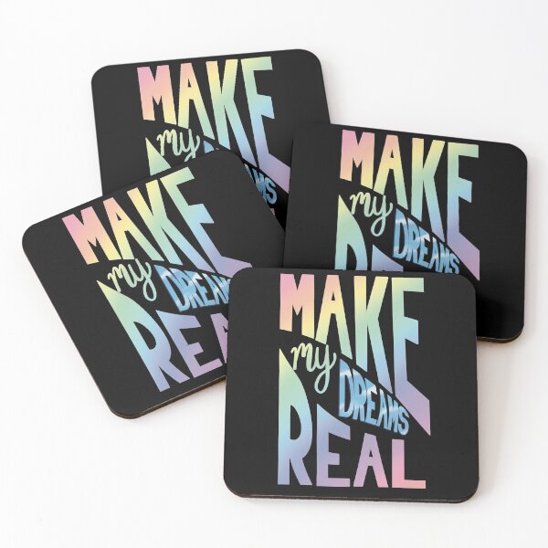 Item preview, Make my dreams real, motivational quotes for success designed and sold by ToriaScarlett.
