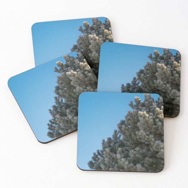 Item preview, Giant Green and Snowy Pine Tree in Bright Blue Sky designed and sold by dreamline-designs.