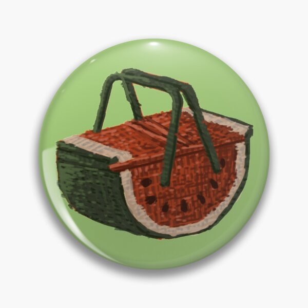 Artikelvorschau, Wassermelonen-Picknickkorb entworfen und verkauft von ptaradactyl.