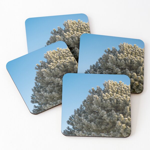 Item preview, Giant Green Frozen Pine Tree in the Bright Blue Winter Sky designed and sold by dreamline-designs.