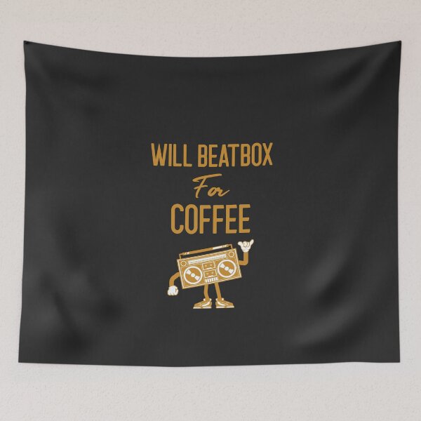 Item preview, Will Beatbox For Coffee - Funny Hip Hop Gift designed and sold by EricJP.