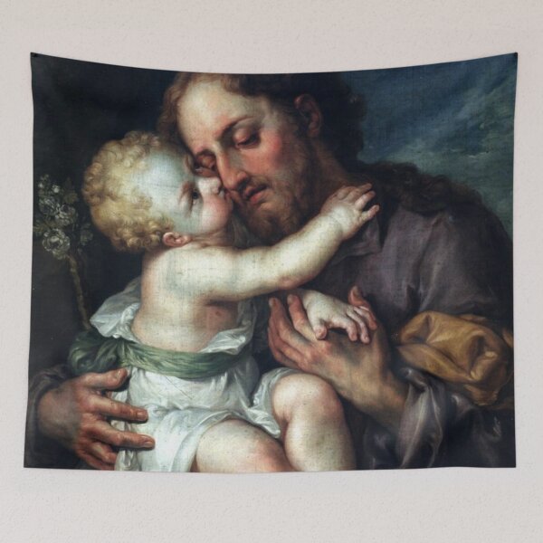 Item preview, Saint Joseph with Jesus Christ as a baby, Museo Lázaro Galdiano designed and sold by The Great  Art.