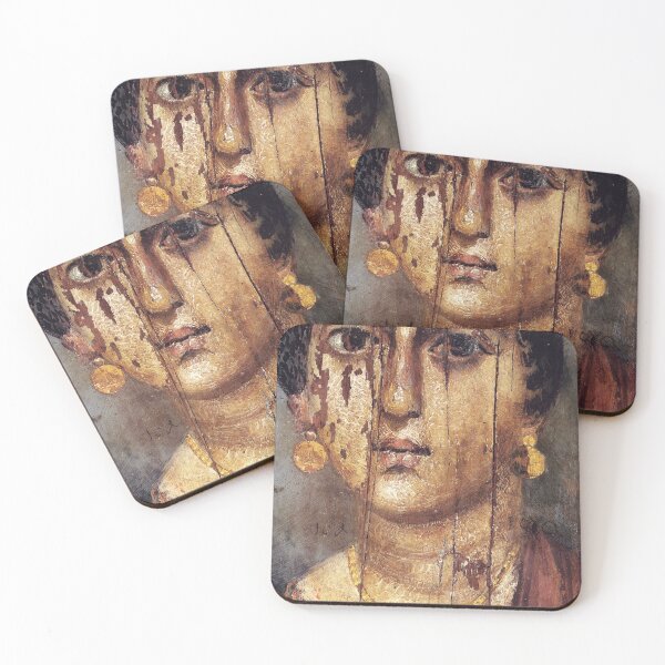 Item preview, Fayum mummy portrait ancient Egypt woman designed and sold by The-Roman-Lady.