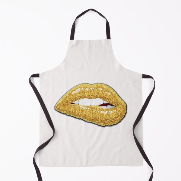 Item preview, Gold Glitter Lips designed and sold by TBShali.