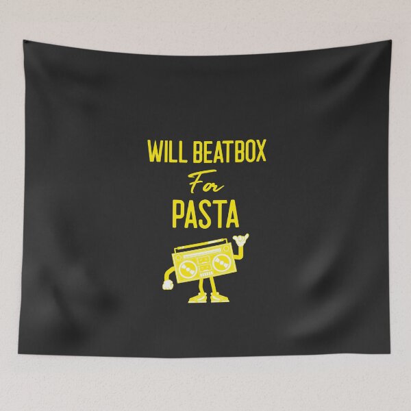 Item preview, Will Beatbox For Pasta - Funny Hip Hop Gift designed and sold by EricJP.