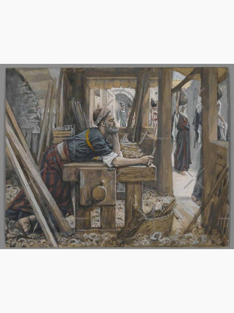 The Anxiety of Saint Joseph James Tissot Art Board Print