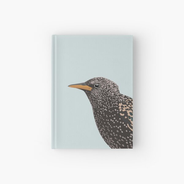 Starling close up Hardcover Journal