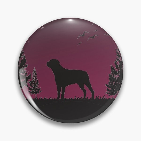 Item preview, Rottweiler in the Wild | Dark Silhouette designed and sold by stuff-n-stuff.