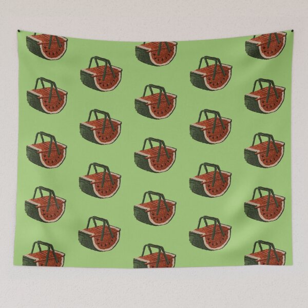 Item preview, watermelon picnic basket designed and sold by ptaradactyl.