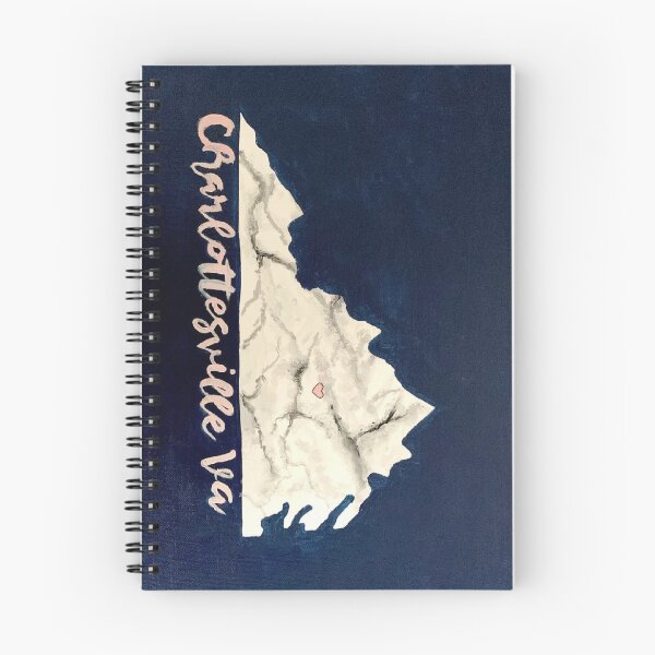 Item preview, Charlottesville, VA map designed and sold by rayrayarts.