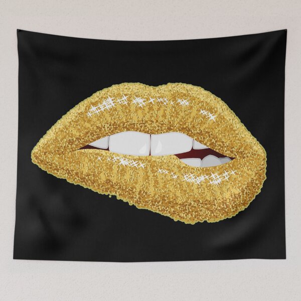 Item preview, Copy of Gold Glitter Lips designed and sold by TBShali.