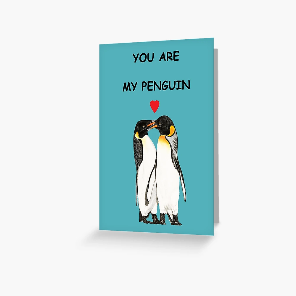 Pingüino Pareja Regalo Para San Valentín Aniversario Novio Novia Esposa  Marido