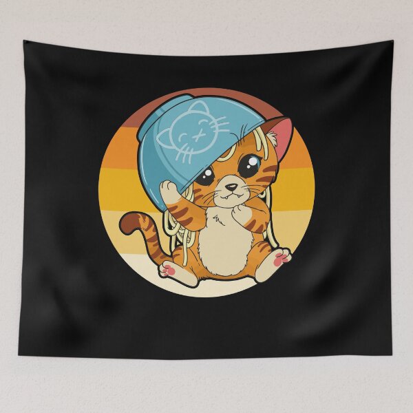 Item preview, Ramen and little cute cat bay Kawaii designed and sold by FalkDania.