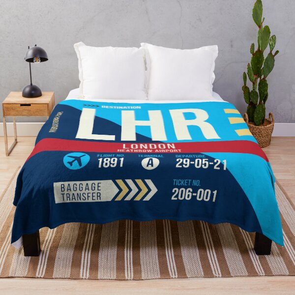 Item preview, London Heathrow (LHR) Airport Code Baggage Tag designed and sold by SLAG-Creative.