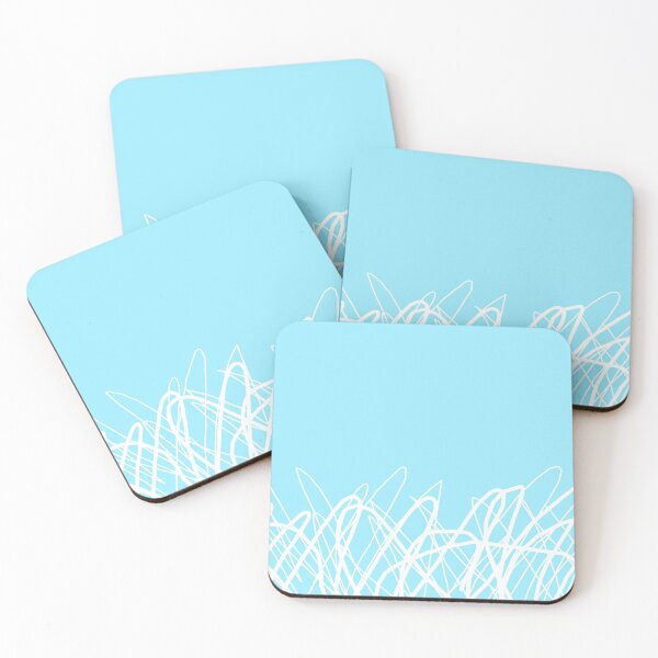 Item preview, Dancing Doodles in Fresh Pale Blue designed and sold by OByD.