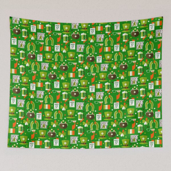 Item preview, Irish Ireland St Patrick's Day Pattern designed and sold by HolidayT-Shirts.