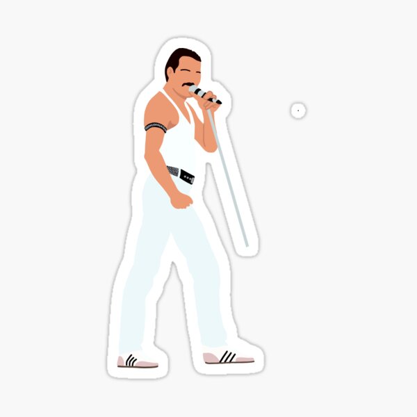 Freddie Mercury Singing Sticker
